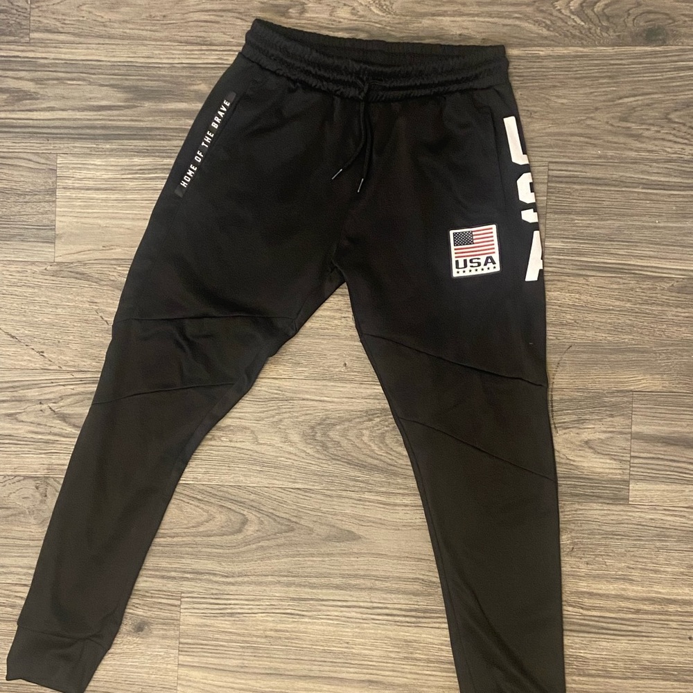 Black USA joggers size medium